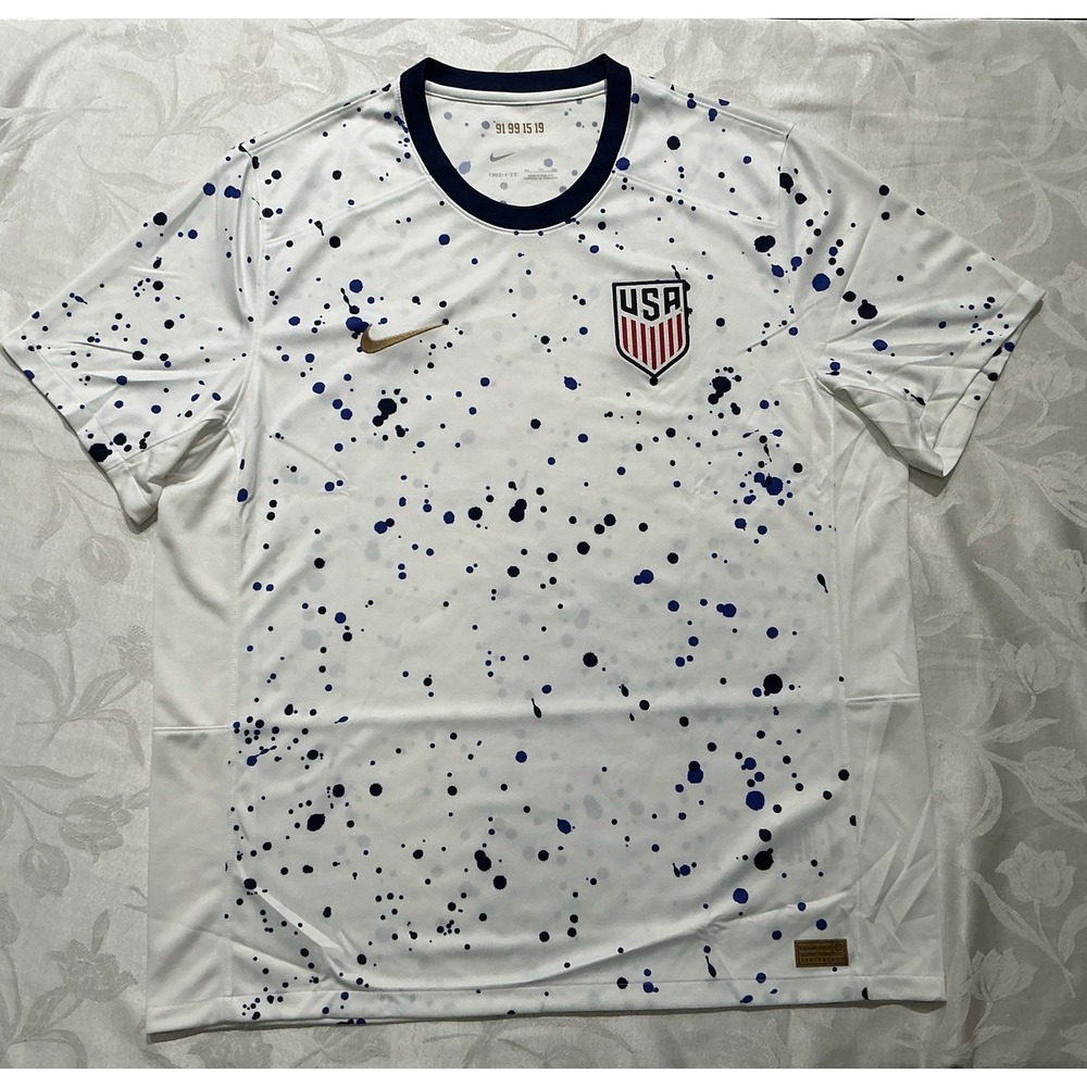 Nike USA National Team Jersey 2XL Men Women Dri-fit Soccer Fan Shirt Patriotic